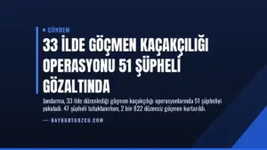 33 İlde Göçmen Kaçakçılığı Operasyonu 51 Şüpheli Gözaltında