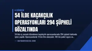 54 İlde Kaçakçılık Operasyonları 294 Şüpheli Gözaltında