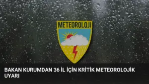 Bakan Kurumdan 36 İl İçin Kritik Meteorolojik Uyarı