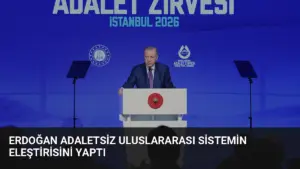 Erdoğan Adaletsiz Uluslararası Sistemin Eleştirisini Yaptı