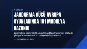 Jandarma Gücü Avrupa Oyunlarında 101 Madalya Kazandı