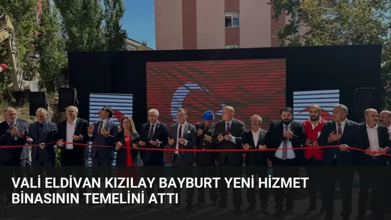 Vali Eldivan Kızılay Bayburt Yeni Hizmet Binasının Temelini Attı